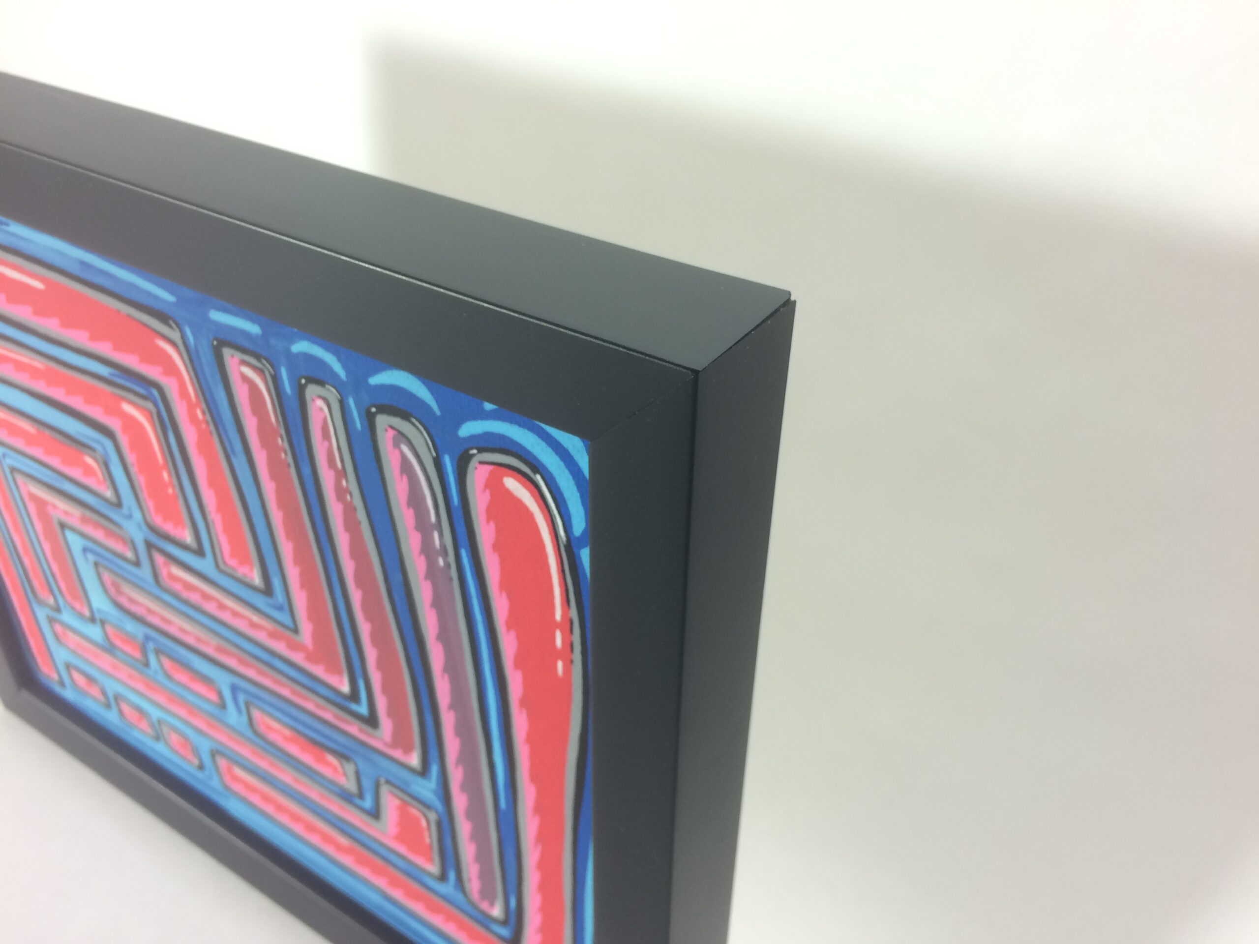 Maze Painting Original Art Framed Acrylic on Canvas 8 x 10 with Black Wood Frame Maze by Mark Bray - Image 4