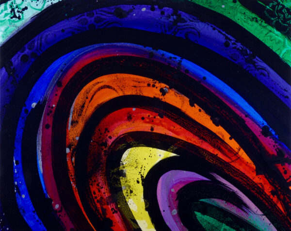 Planetary Ring by Mark Bray - Acrylic on Canvas - 30W x 24H - Currently on display at Aili Ice Designs