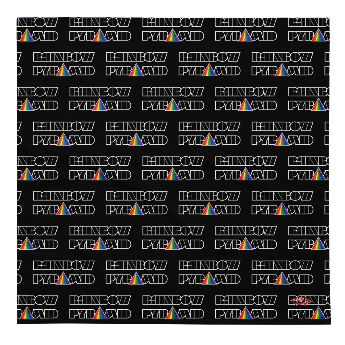Rainbow Pyramid Logo All-over print bandana