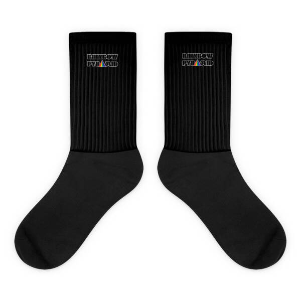 Rainbow Pyramid Logo Socks