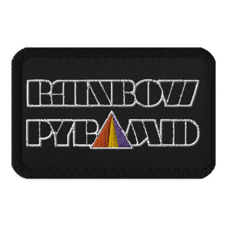 Rainbow Pyramid Logo Embroidered patches