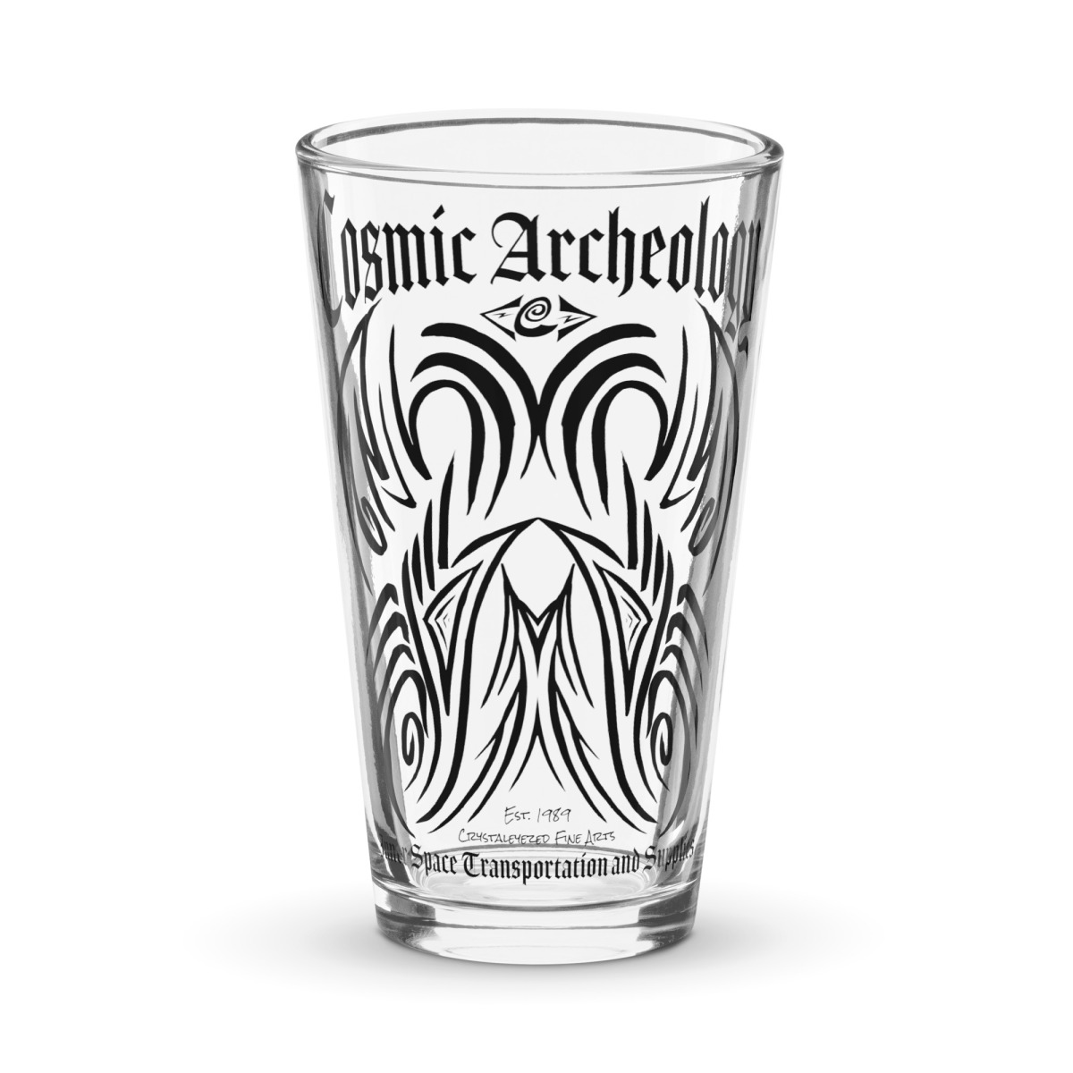 Cosmic Archeology Shaker pint glass
