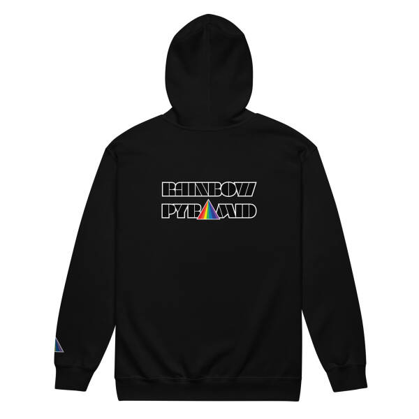 Rainbow Pyramid Logo Unisex heavy blend zip hoodie - Image 3