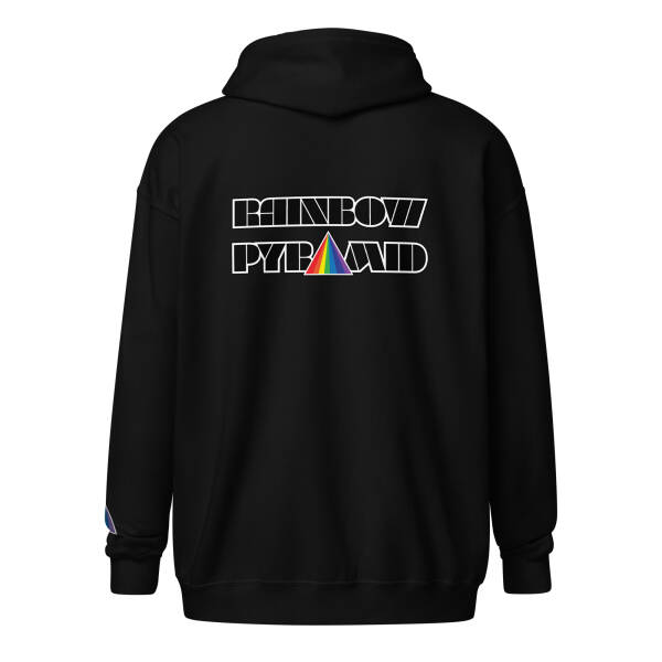 Rainbow Pyramid Logo Unisex heavy blend zip hoodie