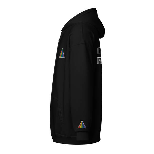 Rainbow Pyramid Logo Unisex heavy blend zip hoodie - Image 4